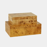 Leiden Burl Wood Design Box, Small