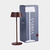 ANDRIA Rechargeable Table Light - Rust