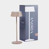 ANDRIA Rechargeable Table Light - Light Taupe