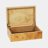 Leiden Burl Wood Design Box, Small