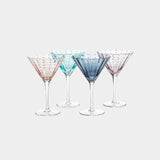 Portofino White Dot Glassware Champagne Flute (Set of 4)