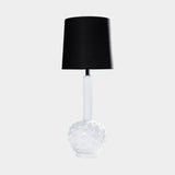 Deauville Tabletop Porcelain Lamp with Linen Shade