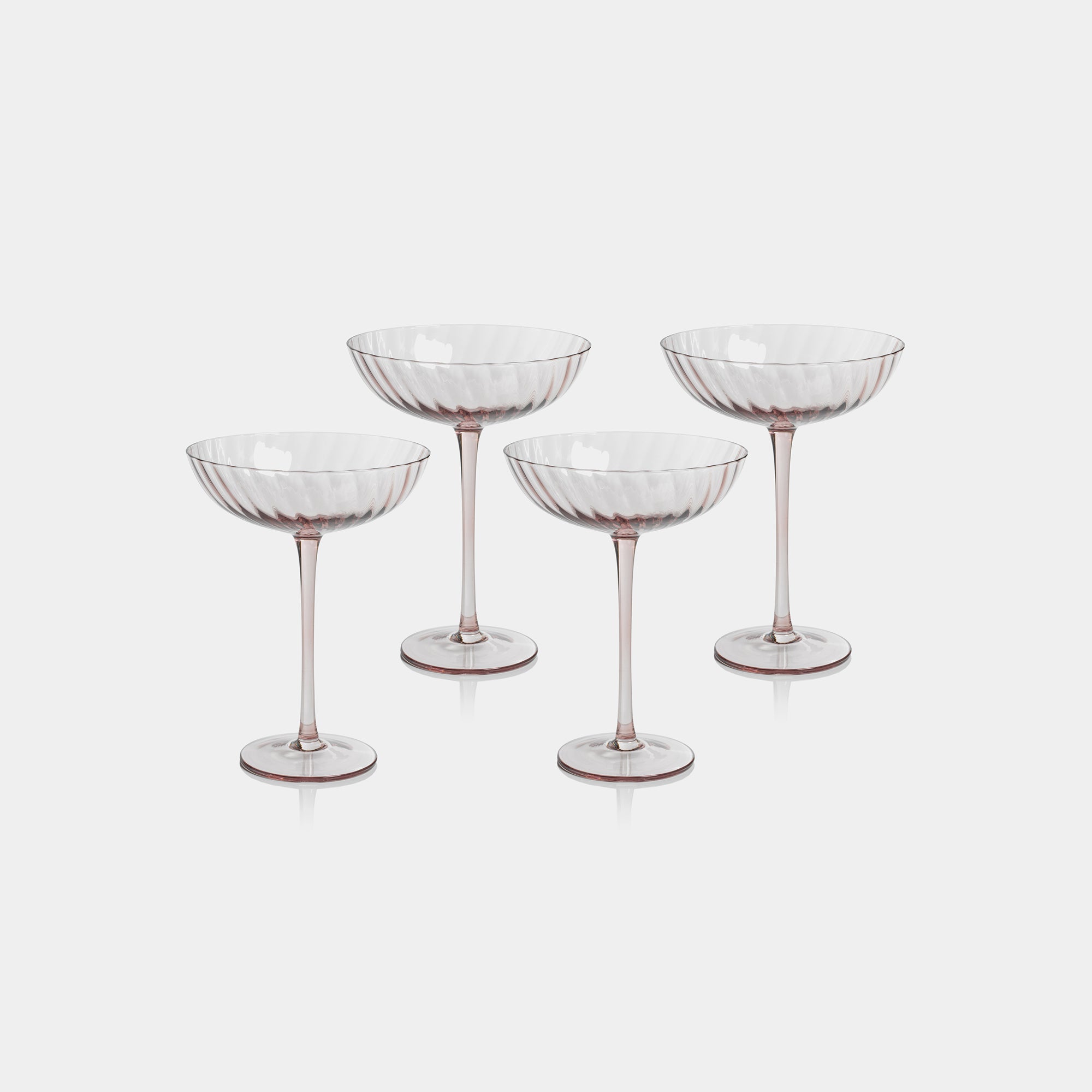 Image of Savoy Optic Swirl Cocktail Glasses