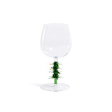 Treetop Cheers Wine Glasses - Holiday Stemware, Set of 4 by The Favorites