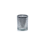 Laser-Etched Metallic Glass Hurricane Candle Holders, Set of 2 by The Favorites