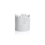 Skyline Ceramic Multipurpose Hurricanes or Planters, Decorative Holders, Set of 2 by The Favorites