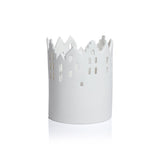 Skyline Ceramic Multipurpose Hurricanes or Planters, Decorative Holders, Set of 2 by The Favorites