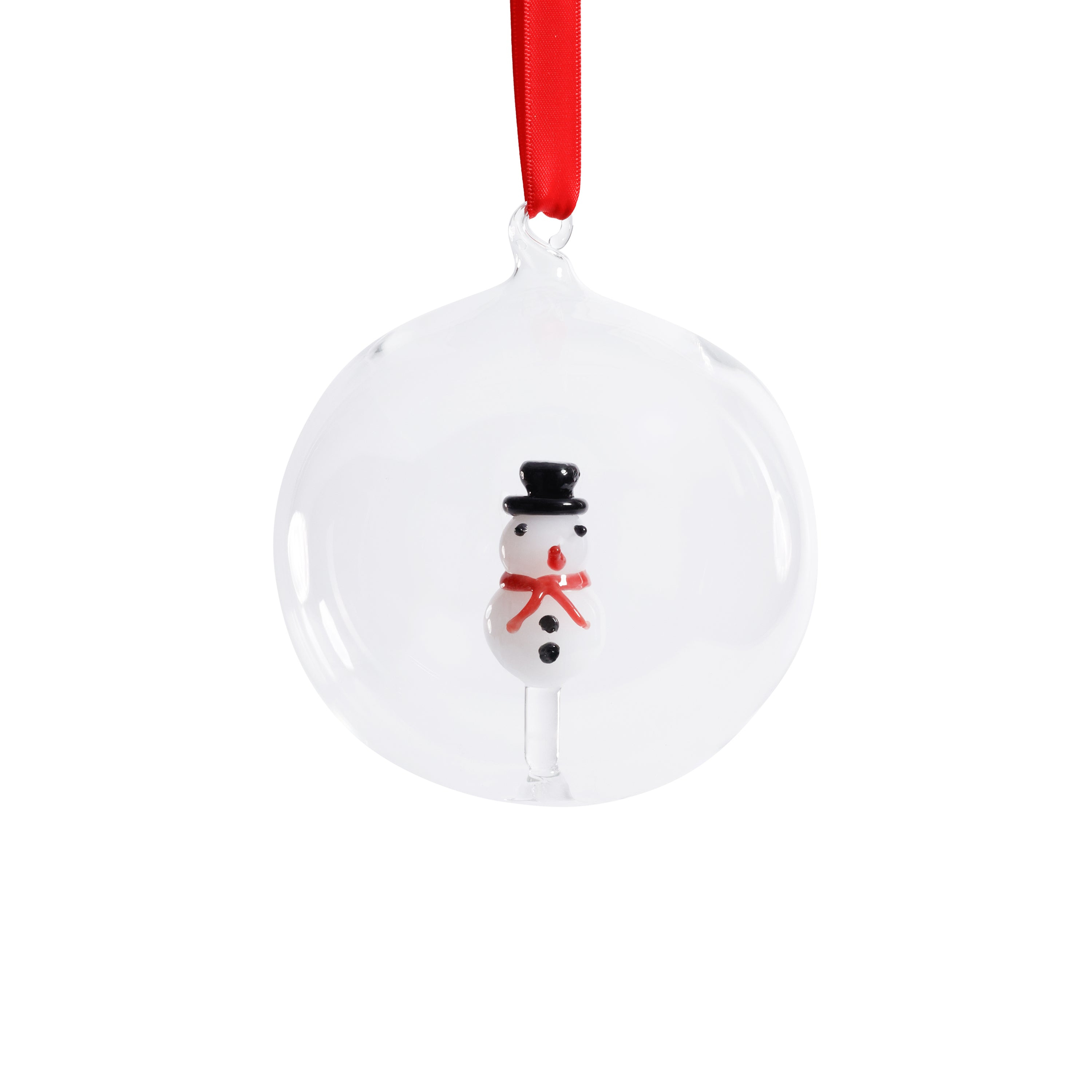 Clear Glass Ball Christmas Ornaments with Holiday Motif, 4.75", Set of 4 by The Favorites