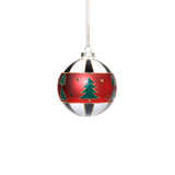 Tree Motif Glass Ball Christmas Ornaments, Set of 6 by The Favorites