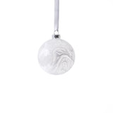 White Watercolor Glass Ball Christmas Ornaments, Set of 6 by The Favorites