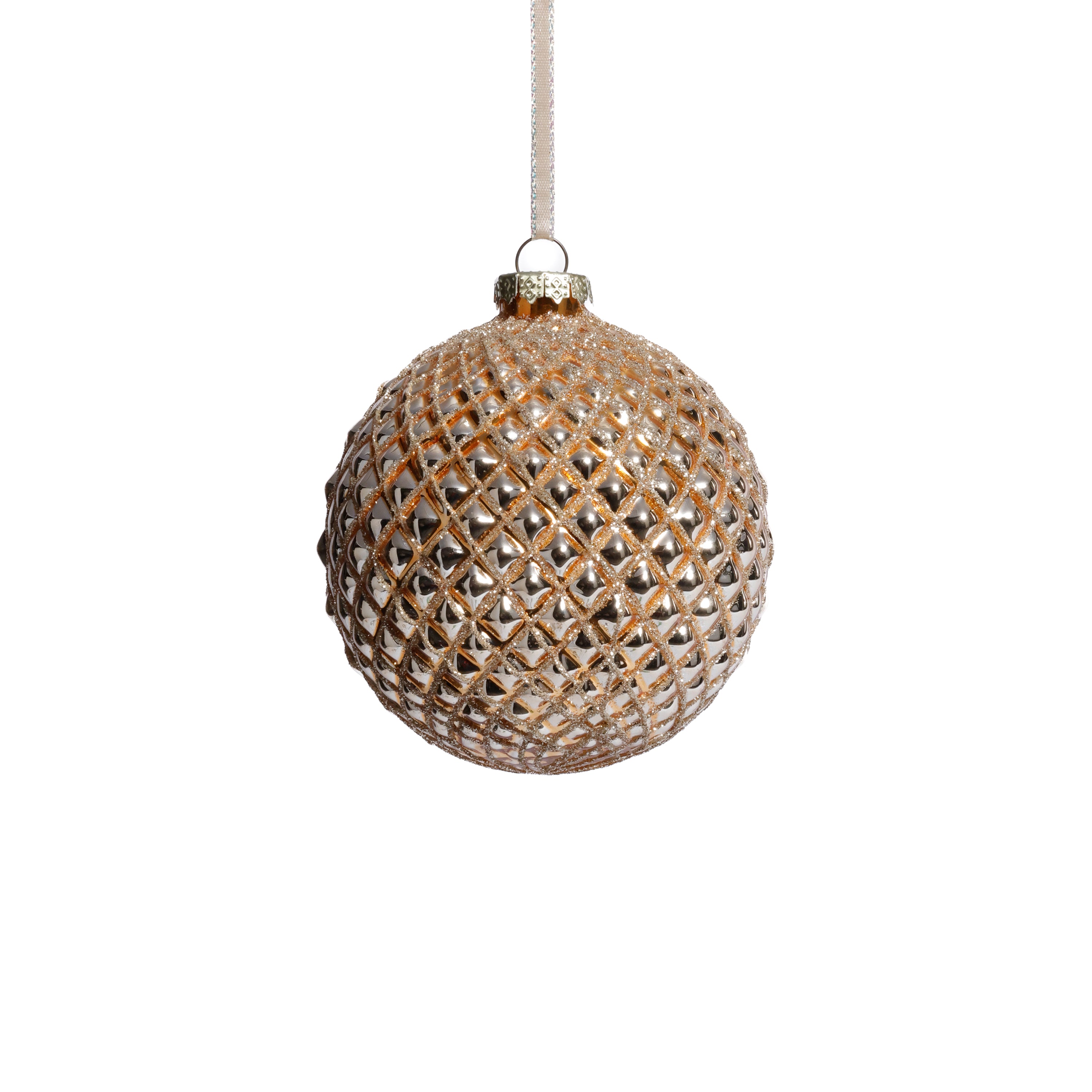 Metallic Glass Ball Christmas Ornaments, Set of 6 by The Favorites