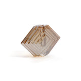 Crystal Glass Vase with Stacked Concentric Diamond Motif by The Favorites