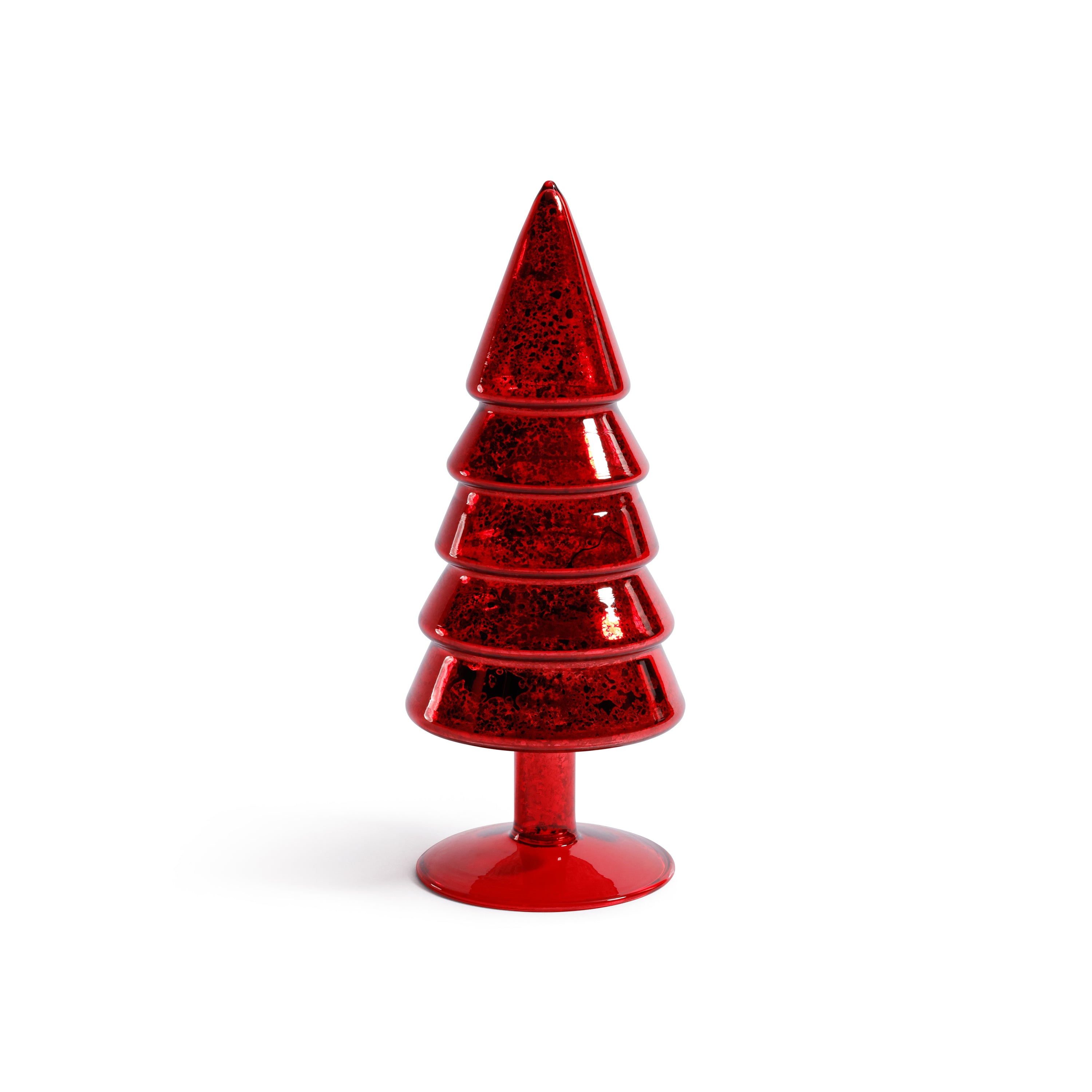 Mercury Glass Christmas Tabletop Trees, Set of 4, 9" Tall by The Favorites