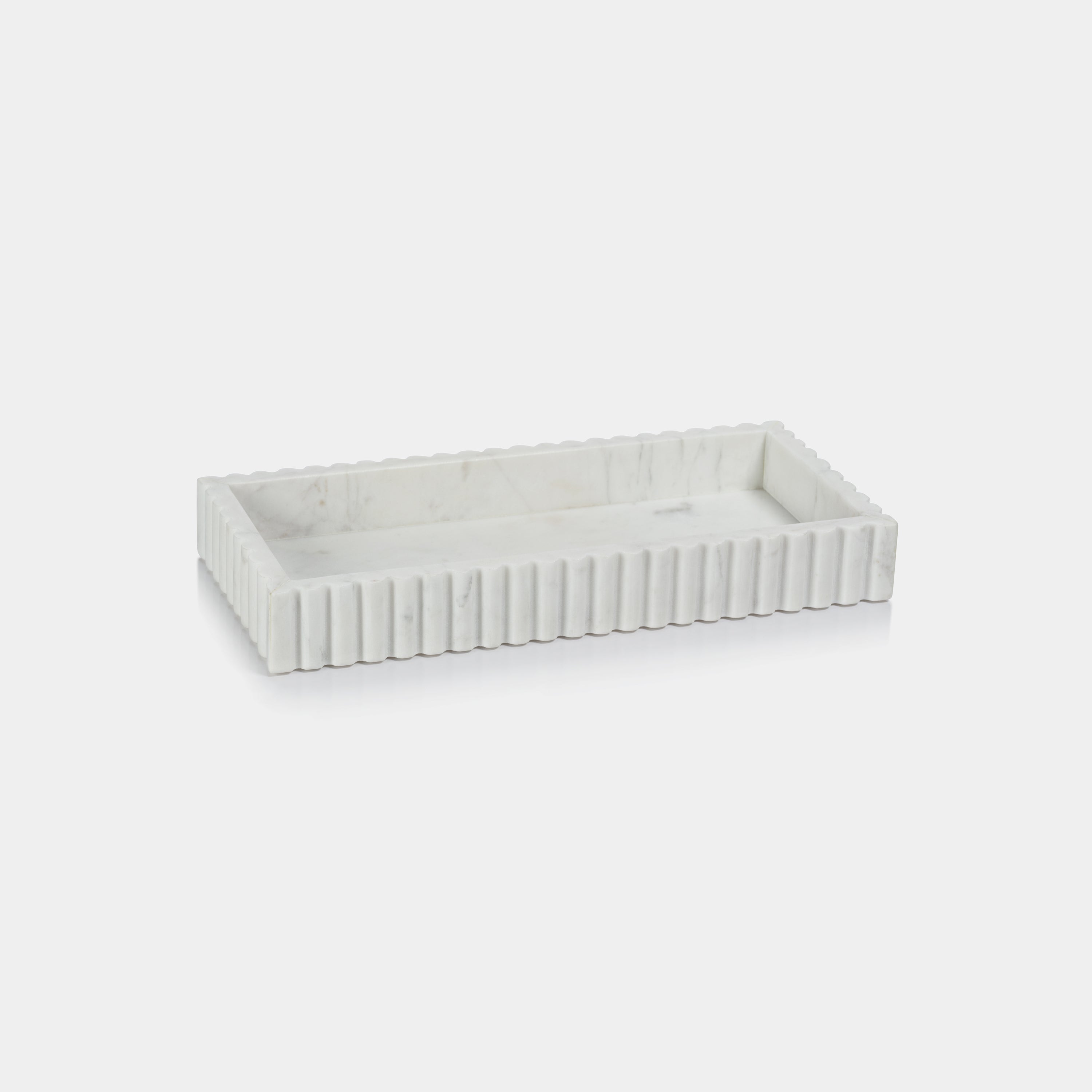 Image of Camogli Scalloped Marble Tray