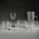 Tuscan 2-Piece Set Handmade Etched Condiment Glass Bowls