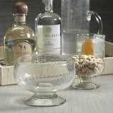 Tuscan 2-Piece Set Handmade Etched Condiment Glass Bowls