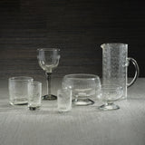 Tuscan Handmade Etched Glass Pitcher