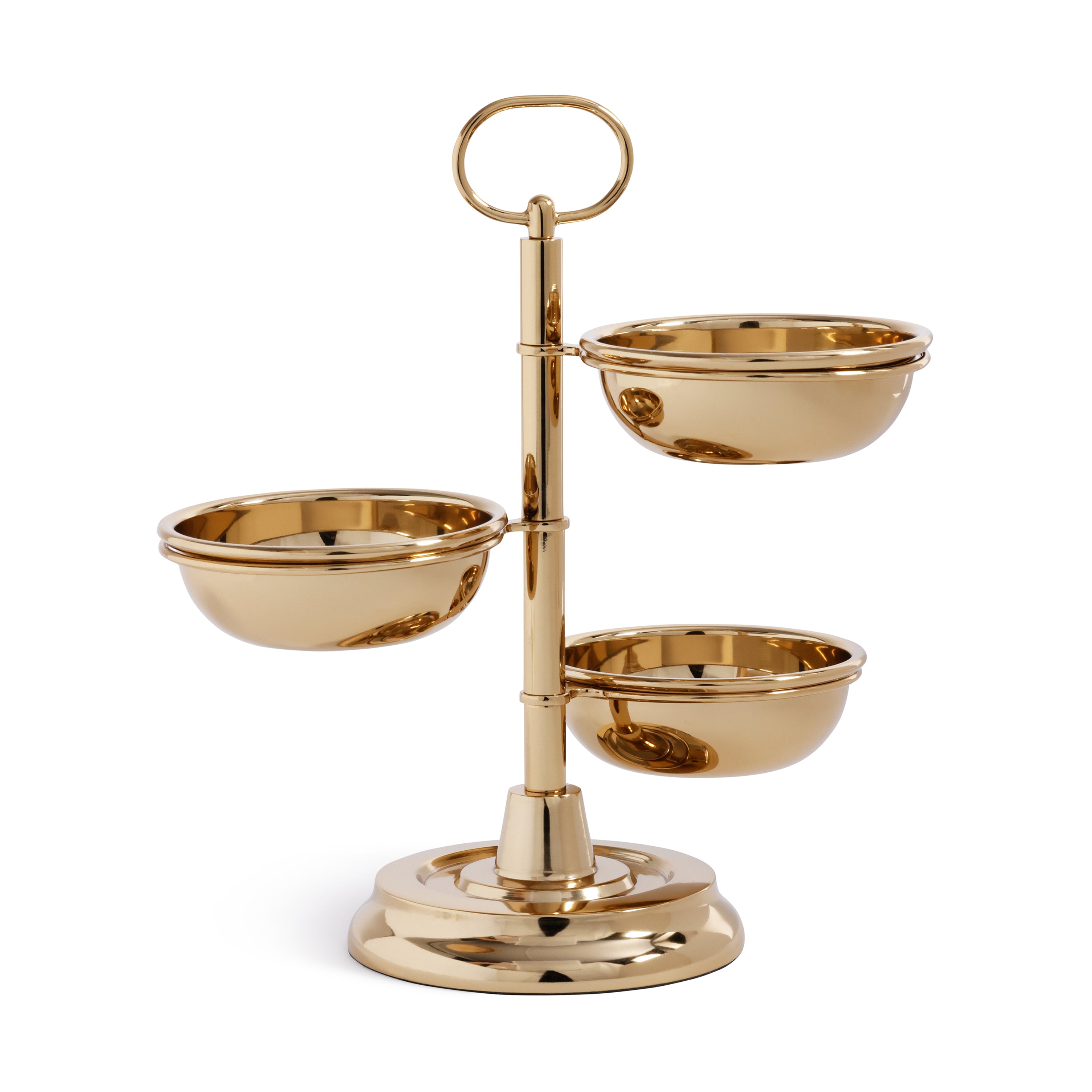 Polished Metal 3-Tier Appetizer and Condiment Server by The Favorites