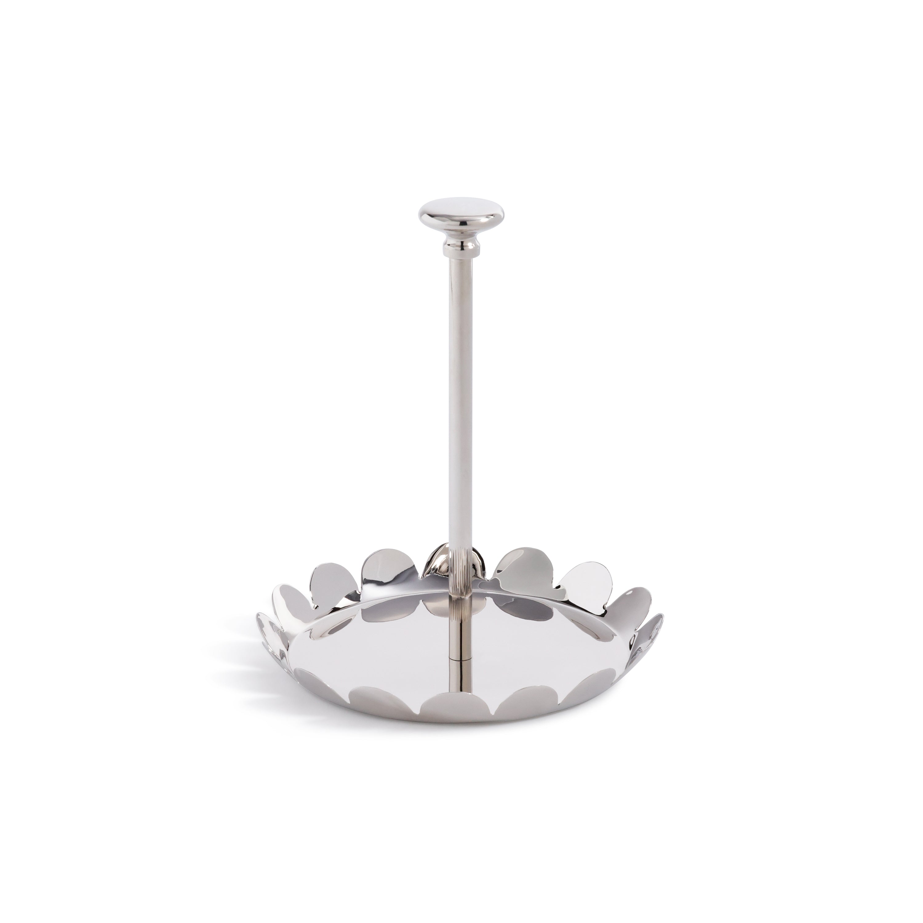 Lucente Polished Scalloped Metal Display & Serving Tray by The Favorites