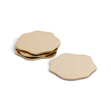 Lina Polished Metal 4.25" Beverage Coasters, Set of 4 by The Favorites