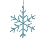 Beaded Snowflake Christmas Hanging Décor Ornaments, Set of 12 by The Favorites