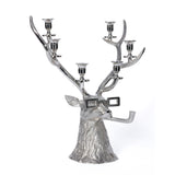 Pipe-Lit Stag 6-Tier Decorative Metal Taper Candleholder by The Favorites