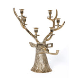 Pipe-Lit Stag 6-Tier Decorative Metal Taper Candleholder by The Favorites