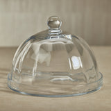 Image of Loulou Optic Pastry Glass Plate with Cloche