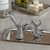 St. Anton Pewter Antler Salt & Pepper Shakers