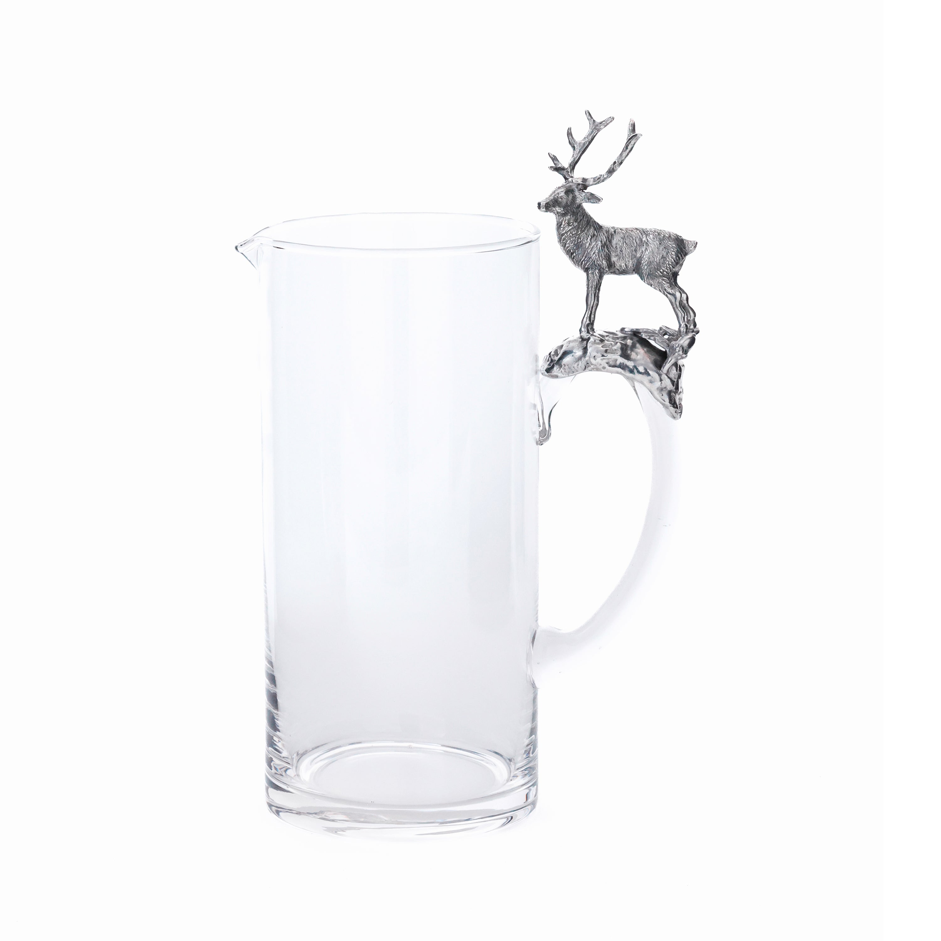 St. Moritz Pewter & Glass Pitcher by The Favorites