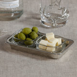 St. Moritz Pewter & Glass Condiment Set (Double)