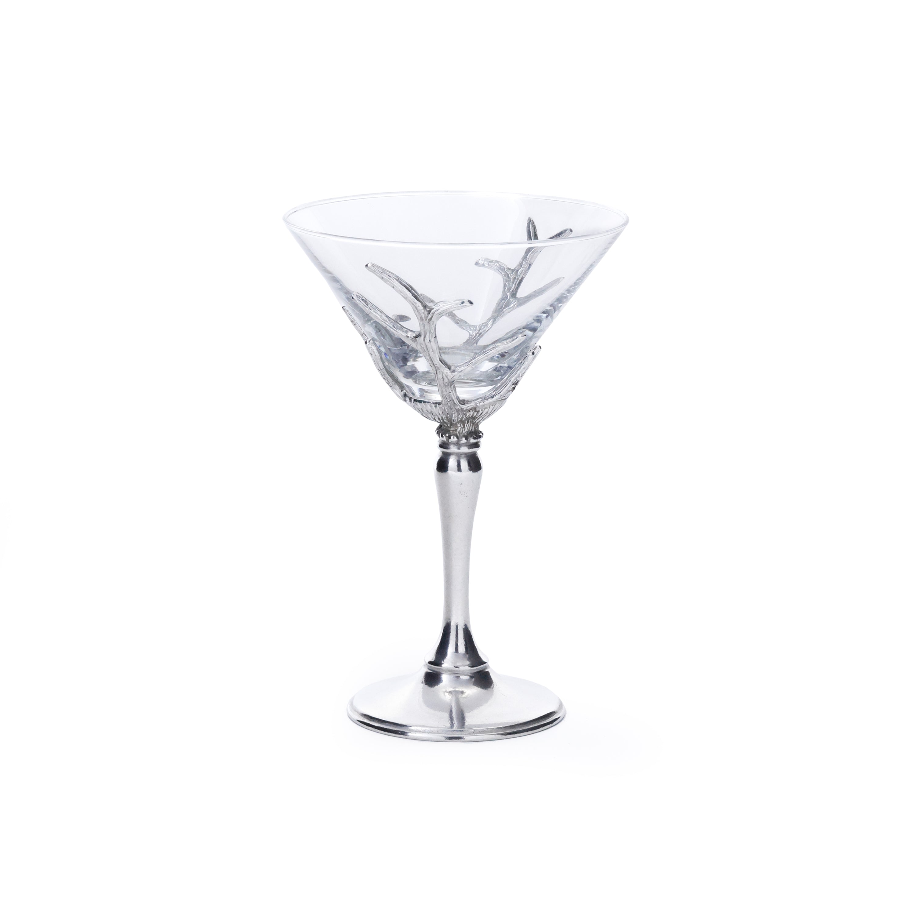 St. Moritz Pewter & Glass Martini Glass by The Favorites
