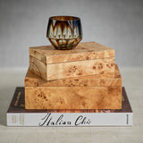 Leiden Burl Wood Design Box, Small
