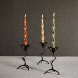Lumière Twist Formal Candles- Set of 6 - 12 in Amber Dune