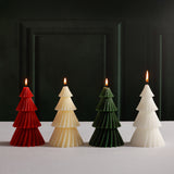 Twinkle Tree Decorative Holiday Candles, (Set of 6) Ivory