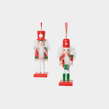 Soldier Ornament - 2 Assorted Pieces - Red