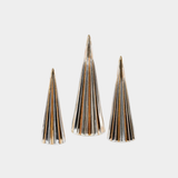 Holiday Tree Assortment - 3 Assorted Sizes - Gold & Silver - Set of 3