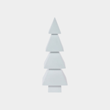 Tinsel & Tone Tree - White - 14.75 in