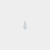 Tinsel & Tone Tree - White - 5.25 in