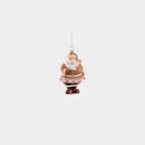 Santa Claus Glass Ornament