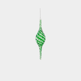 Green Glass Finial Ornament
