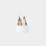 Snowshoeing Mountain Dog Snow Globe