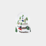 Skiing Down the Mountain Snow Globe