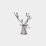Pipe-Lit Stag 6-Tier Candle Holder - Nickel