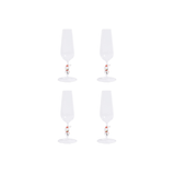 Snowman Sips Glassware - Champagne Flute - Set of 4