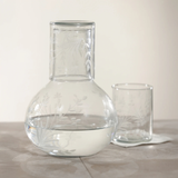 Shiraz Carafe - Etched Flower Design