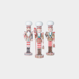 Candy Cane Soldiers - 3 Assorted Pieces - Set of 3