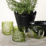 Fern Leaf Rock Glasses (Set of 4)
