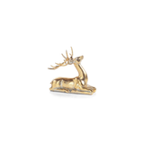 Large Gold Deer Sitting