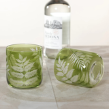 Fern Leaf Rock Glasses (Set of 4)
